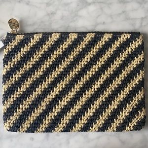 Stoney Clover Lane Woven Flat Pouch Clutch